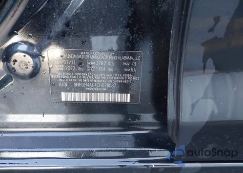 2012 Hyundai Elantra Gls from USA, damaged, VIN 5NPDH4AE4CH078087